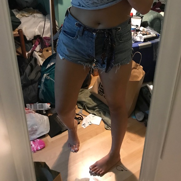 Free people jean short shorts - Picture 3 of 4
